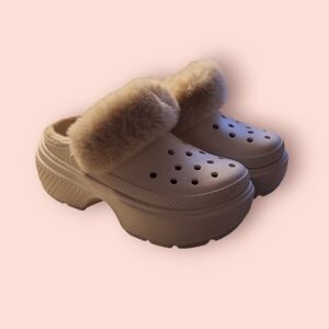 fluffu crocs